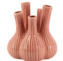 Aardewerk Toetervaas Garlic Roze Keramiek | Chique-Living
