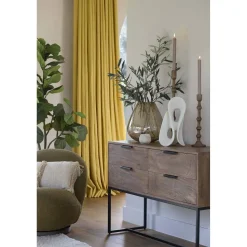 Amber Windlicht/Vaas 'Laterza' – Steenslag Glas | Chique-Living