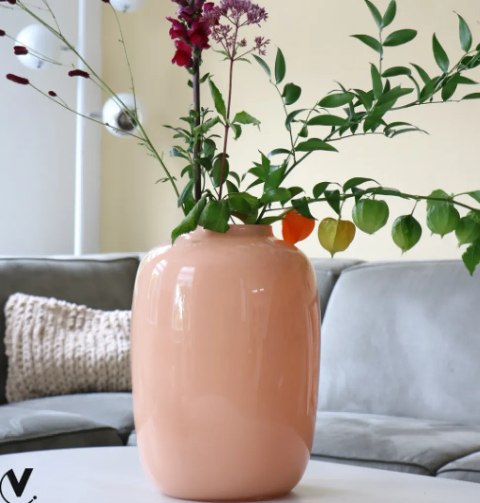 Artic Vaas Pastel Peach – Vase The World | Glanzend in 2 maten