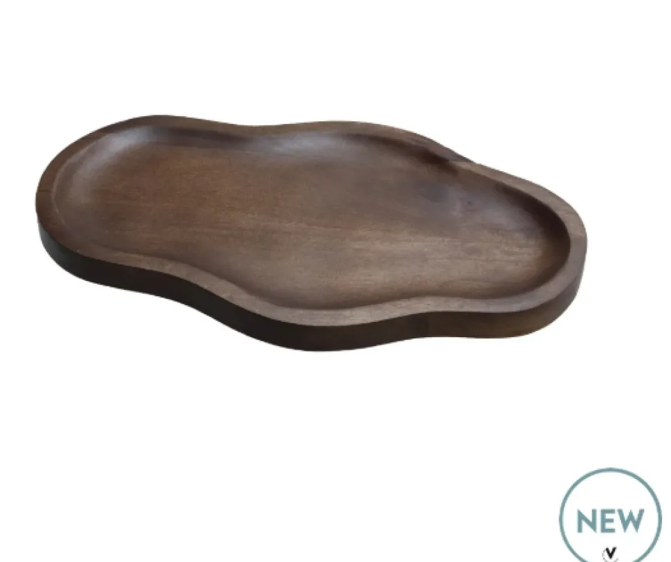 Bauru Dienblad Walnoot – Organisch Stylingplateau | In 2 maten