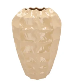 Beige Vaas Shine ‘Lima’ – Glanzende Vaas in 2 Maten | Chique-Living