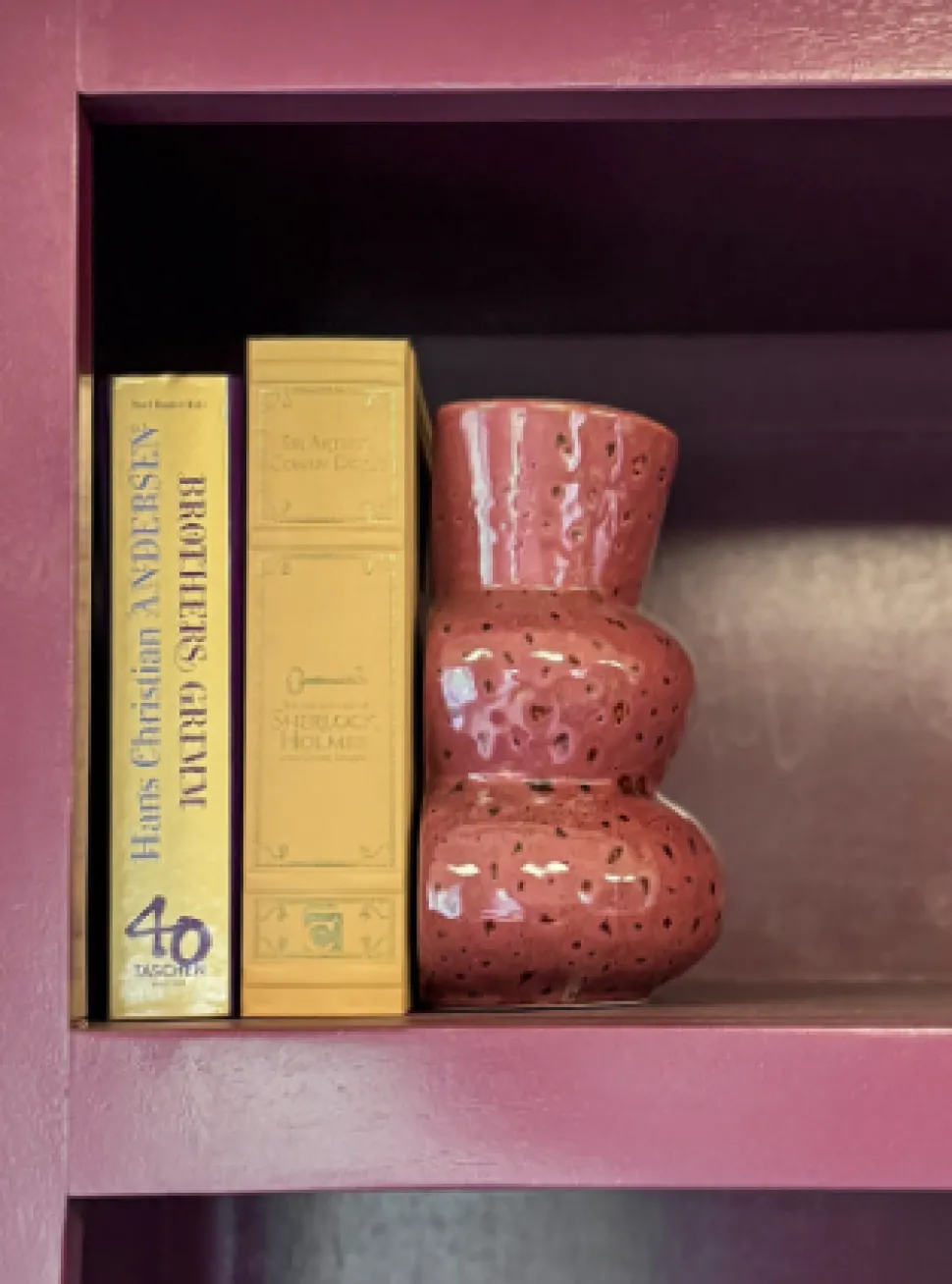 Boekenstandaard Vaas Vani Burgundy 17,4 cm | Chique-Living