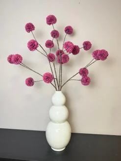 Bol Vaas Beige Spikkel – Aardewerk Vaas in 2 Maten | Japandi | Chique-Living