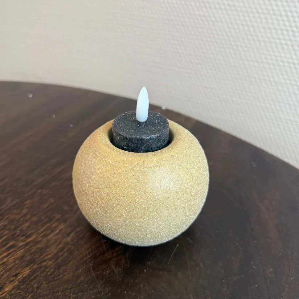 Bol Waxinelichthouder | Zandkleur | Chique-Living