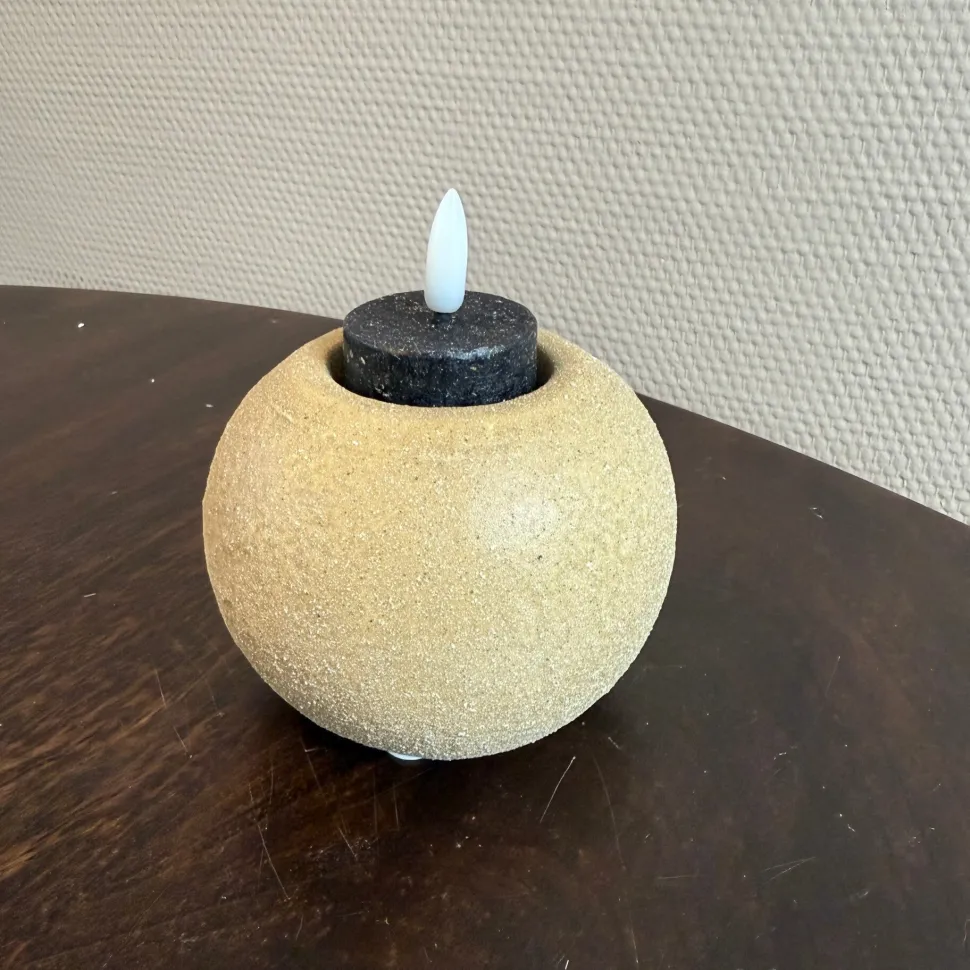 Bol Waxinelichthouder | Zandkleur | Chique-Living