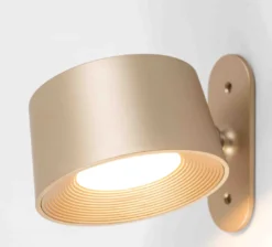 Bureaulamp ‘Design’ LED Op Accu Goud kopen | Dimbare Tafellamp & Wandlamp met Kleurstanden | Chique Living