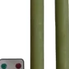 Countryfield LED Dinerkaarsen Groen – Set van 2 met Afstandsbediening | 23cm