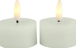 Countryfield LED Waxinelichten Crème – Set van 2 Realistische Nep Waxinelichtjes