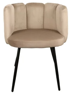 Eetkamerstoel High Five | Velvet Beige – Unieke Designstoel met Luxe Uitstraling