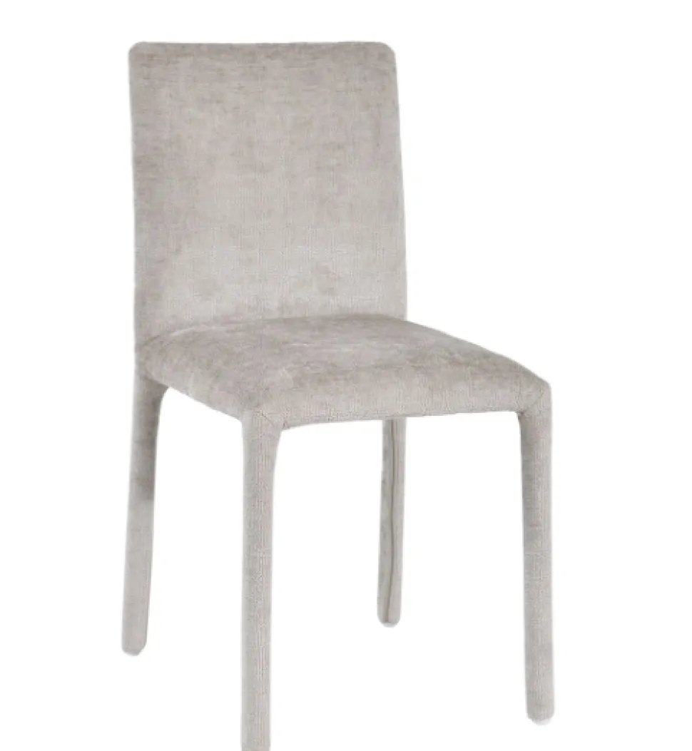 Eetkamerstoel Maja Taupe – Luxe Gestoffeerde Stoel | Chique-Living