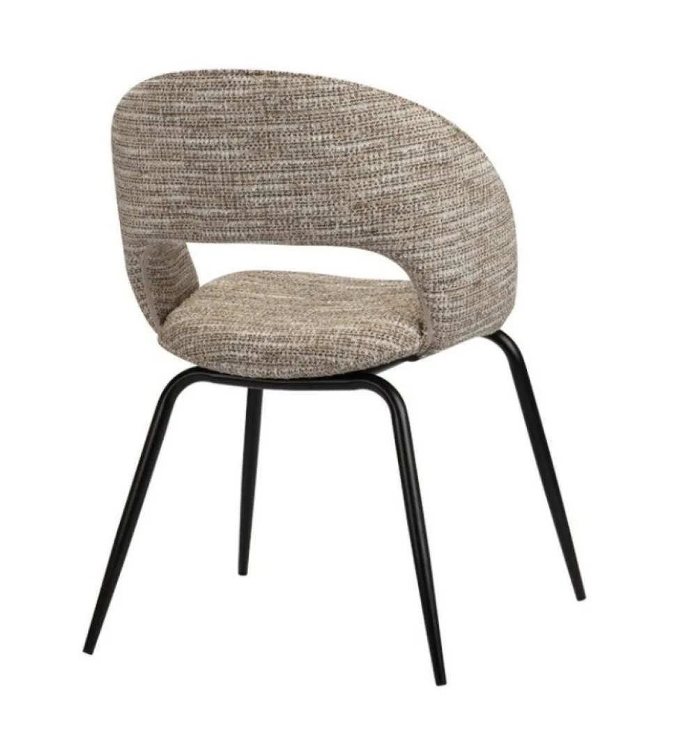 Eetkamerstoel Rainbow | Coco Beige – Unieke Designstoel met Ergonomische Rugleuning