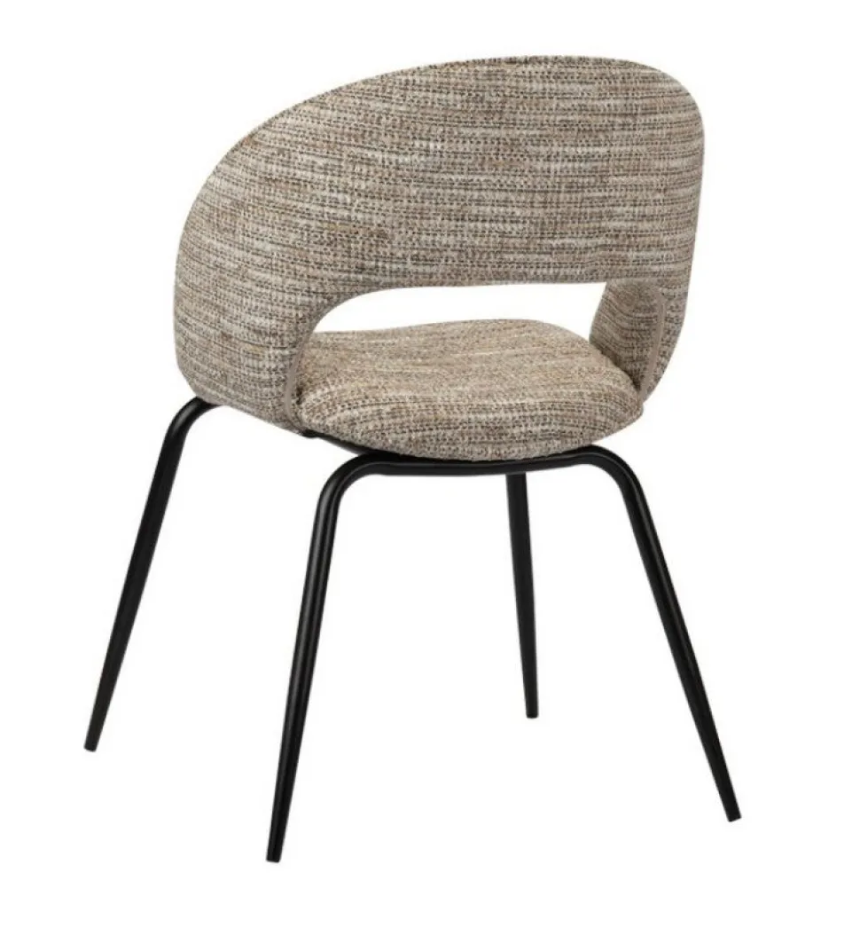 Eetkamerstoel Rainbow | Coco Beige – Unieke Designstoel met Ergonomische Rugleuning