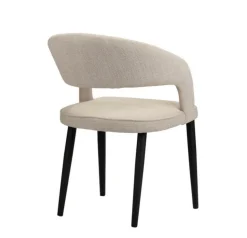 Eetkamerstoel Tusk | Beige – Brandvertragende Designstoel | Chique-Living