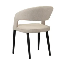 Eetkamerstoel Tusk | Beige – Brandvertragende Designstoel | Chique-Living