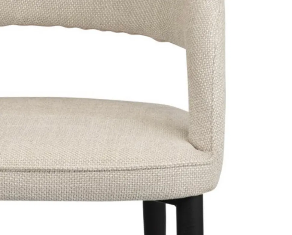 Eetkamerstoel Tusk | Beige – Brandvertragende Designstoel | Chique-Living