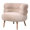 Fauteuil Margot Beige – Comfortabele Beige Fauteuil met Houten Poten
