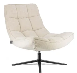 Fauteuil ‘Sep’ Bouclé Sand | Comfortabele Lounge Stoel in Scandinavische Stijl