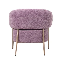 Fauteuil Zola – Plush Lila/Rose | Velvet 86x74x78 cm