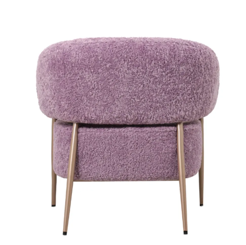 Fauteuil Zola – Plush Lila/Rose | Velvet 86x74x78 cm