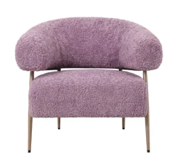 Fauteuil Zola – Plush Lila/Rose | Velvet 86x74x78 cm