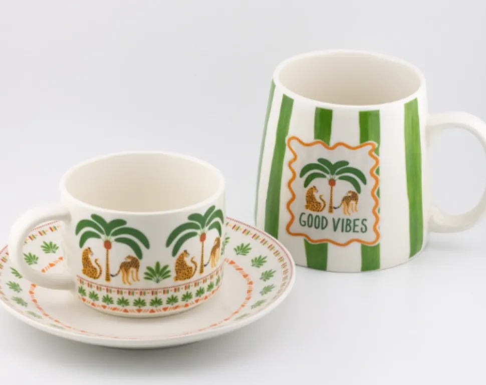 Gebaksbordje Verde 15,5 cm | Keramiek | Chique-Living