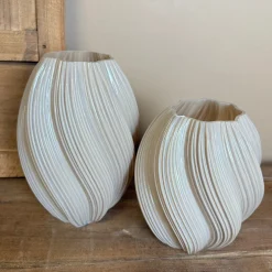 Glazen Vaas | Silky Beige | In 2 maten | Chique-Living