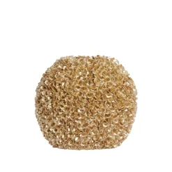 Grote Gouden Bloemenvaas Ovaal – Light & Living 52x23x46,5 cm