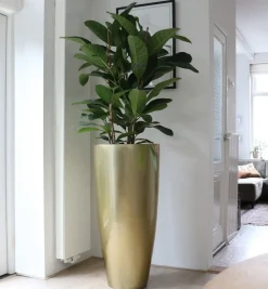 Grote Gouden Vloervaas – Vaas in 2 Maten | Vase The World | Chique-Living