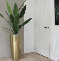 Grote Gouden Vloervaas – Vaas in 2 Maten | Vase The World | Chique-Living