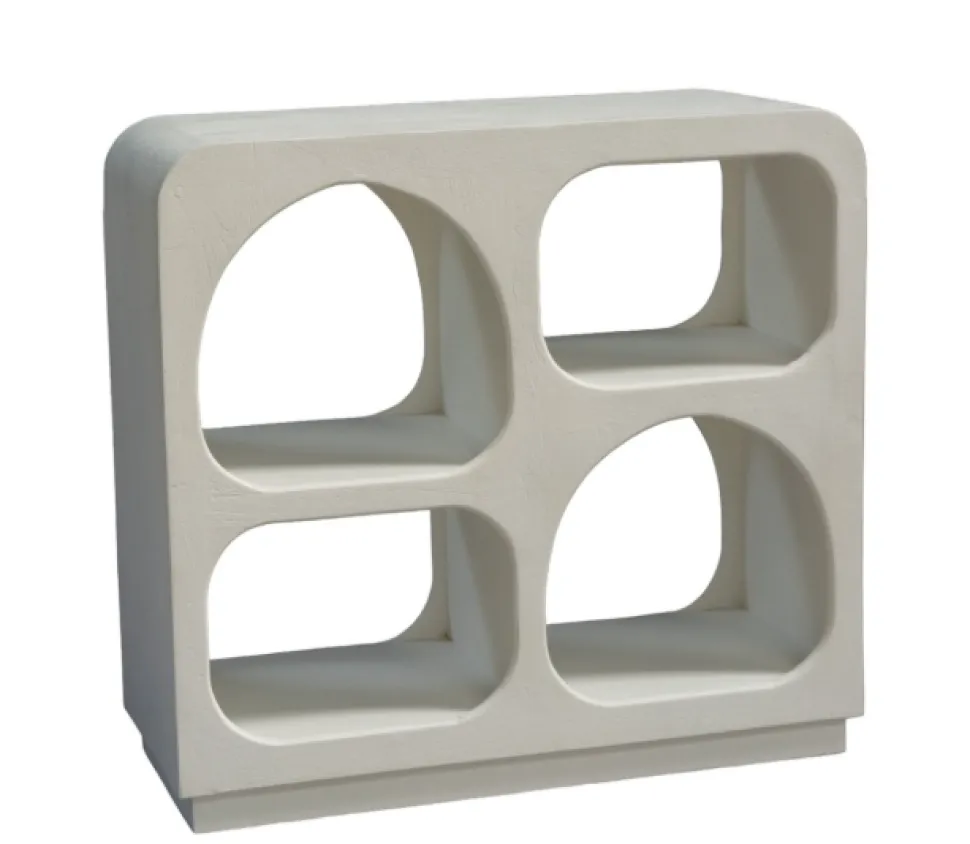 Japandi Side Table Vakkenkast – Hout 80x35x75 cm
