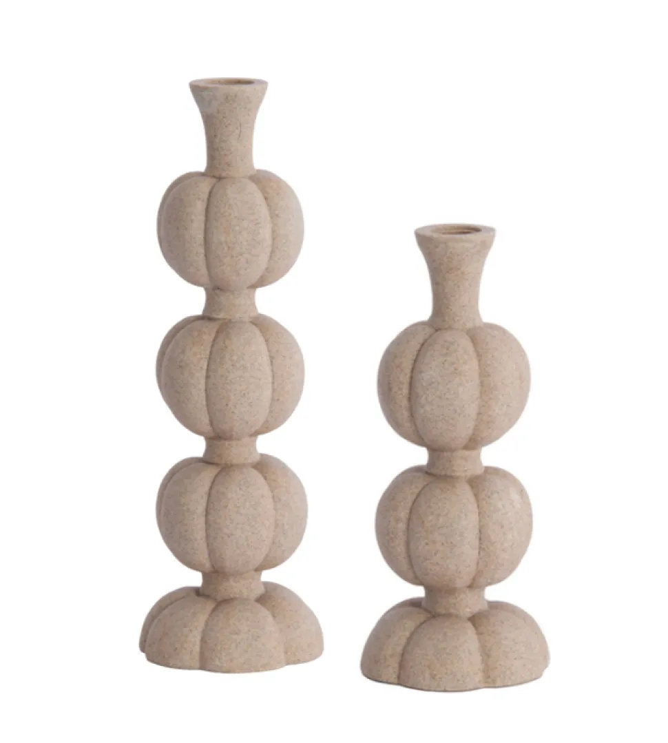 Kandelaar 'AUBURN' | Taupe | In 2 maten | Chique-Living