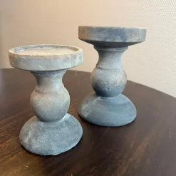 Kandelaar Set Van 2 | Greyish | Chique-Living