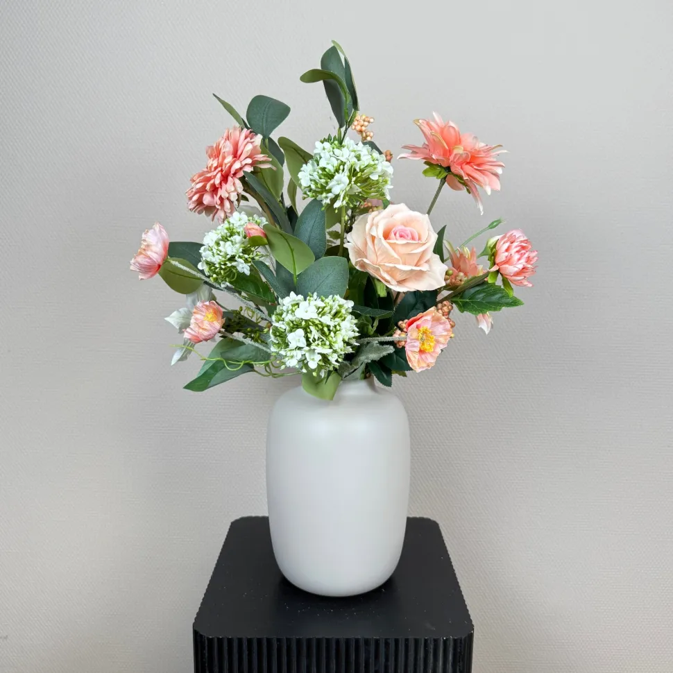 Kunstbloemen Boeket ‘Basic’ | Inclusief Vaas | Chique-Living