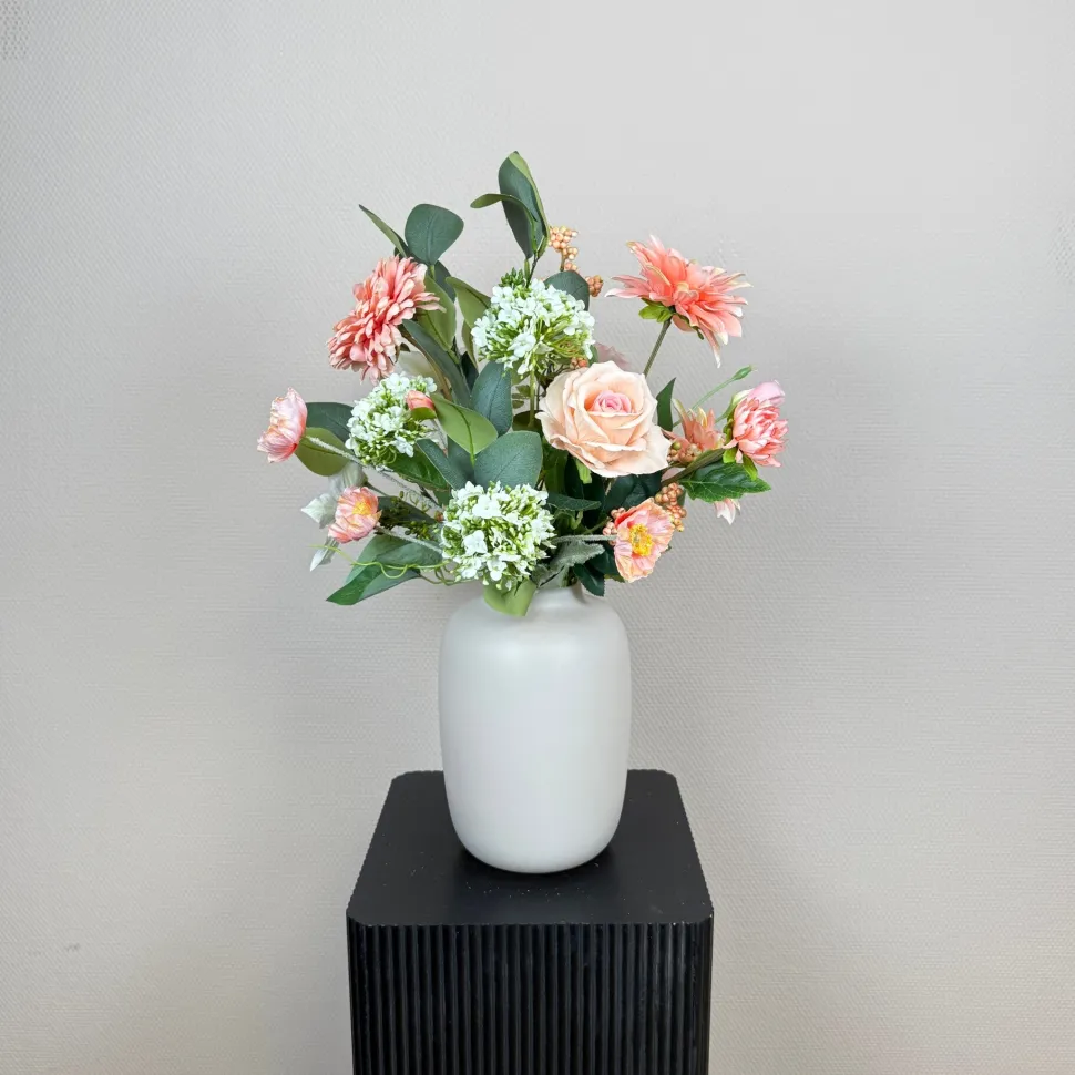 Kunstbloemen Boeket ‘Basic’ | Inclusief Vaas | Chique-Living