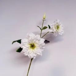Kunstbloemen Clematis Diamantina Crème 71cm – Luxe, Volle Bloem