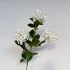 Kunstbloemen Snowball White 64cm – Tak met 3 Bollen