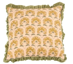 Kussen ‘Batik met Roezels’ Rose kopen | Luxe Sierkussen 45x45cm met Batikprint | Chique Living