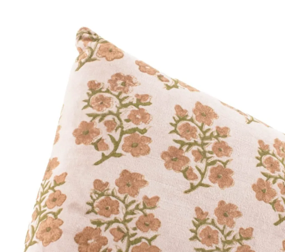 Kussen ‘Floral’ Rosewood kopen | Luxe Sierkussen 40x60cm met Bloemmotief | Chique Living