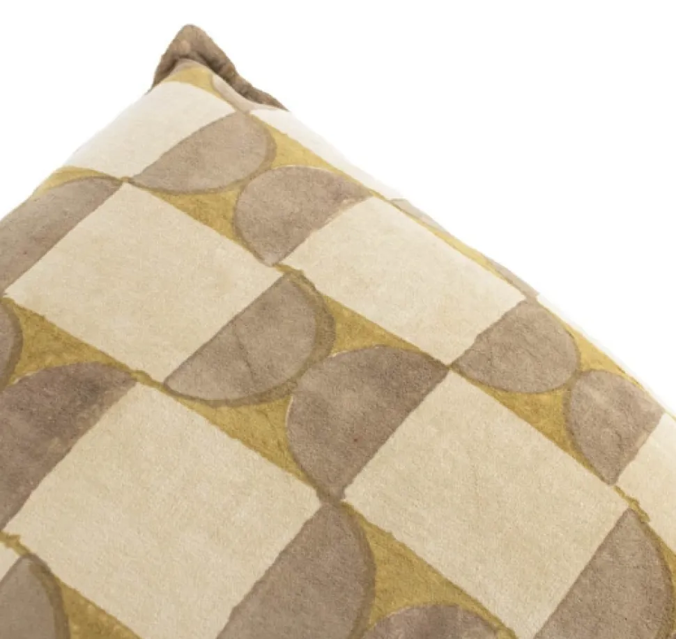 Kussen ‘Square’ Oker kopen | Luxe Sierkussen 40x60cm met Binnenkussen | Chique Living