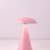 LED Bureaulamp ‘Mushie’ Roze kopen | Draadloze Tafellamp op Accu met Kleurstanden | Chique Living
