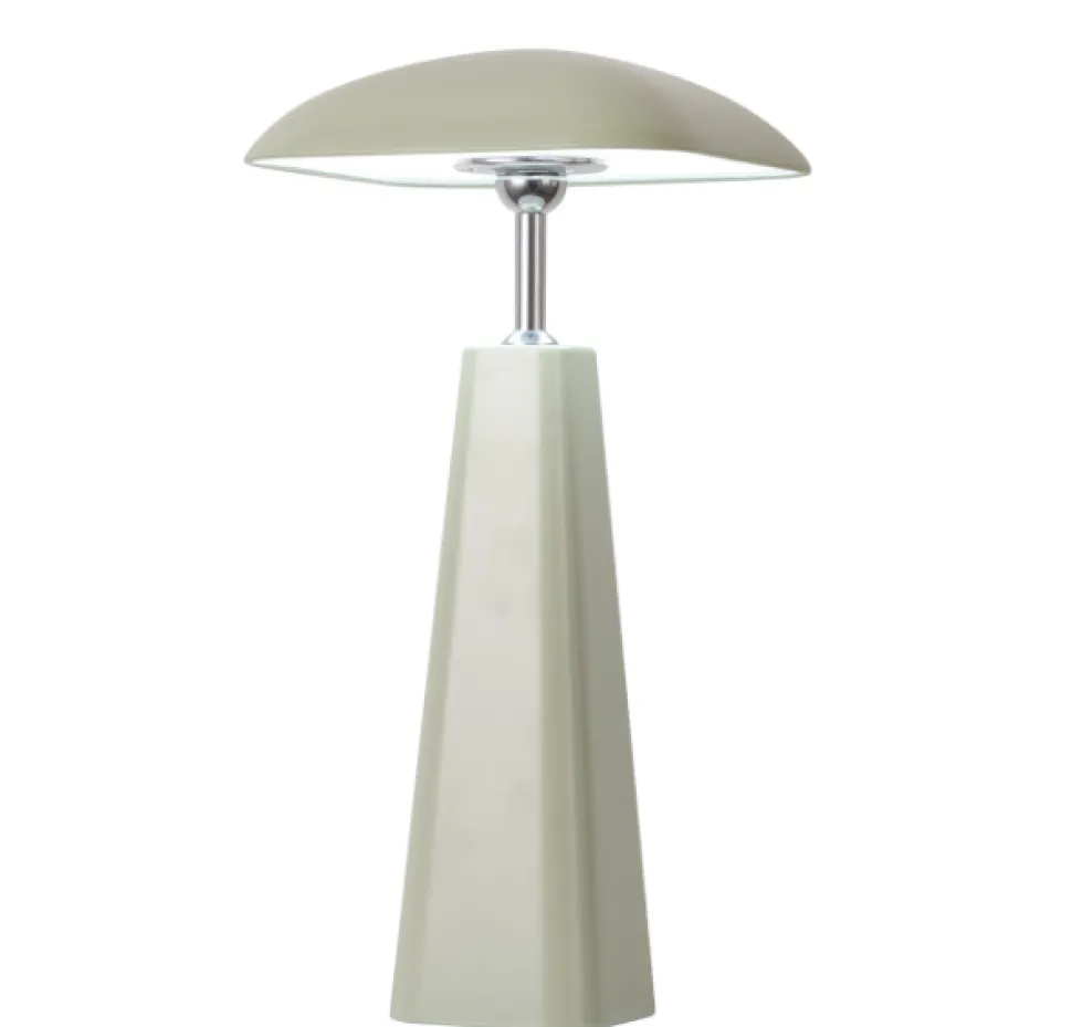 LED Tafellamp 'Piazza' Op Accu | Groen | 16,5x16,5x36cm | Chique-Living