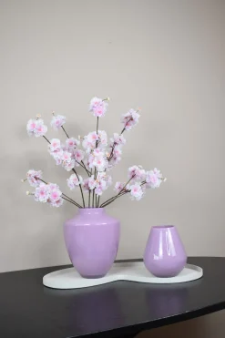 Lila Vaas ‘Tugela’ – Glazen Vaas in 2 Maten | Vase The World