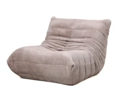Lounge Fauteuil Romy Beige – Comfortabele Loungefauteuil in Zachte Stof