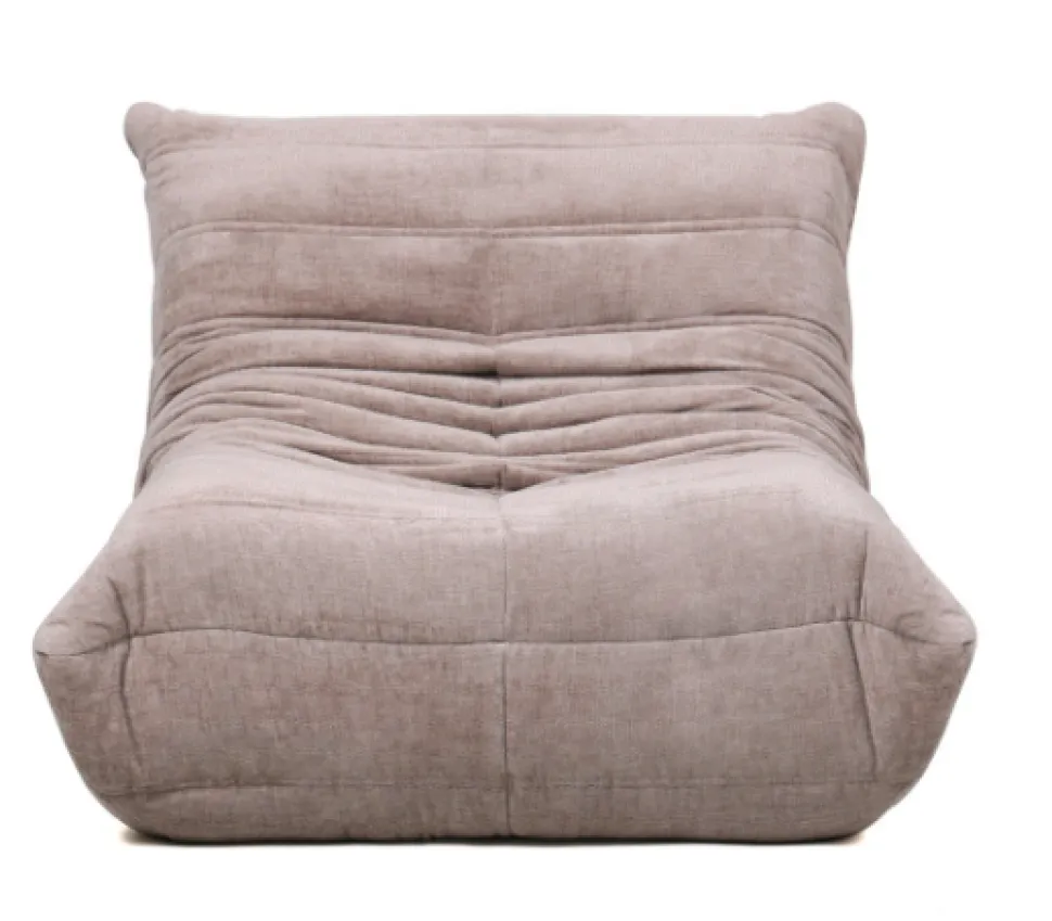 Lounge Fauteuil Romy Beige – Comfortabele Loungefauteuil in Zachte Stof