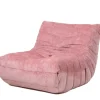 Lounge Fauteuil Romy Roze – Comfortabele Loungefauteuil in Zachte Stof