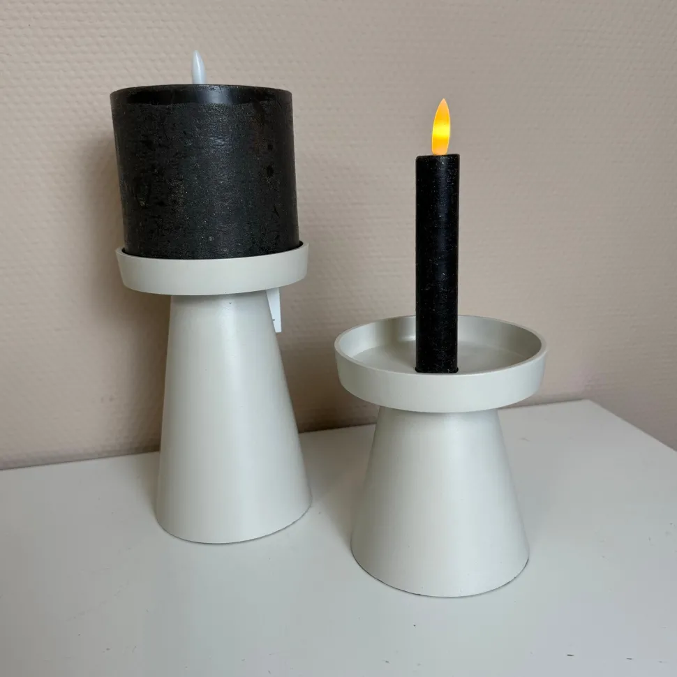 Luxe Beige Kandelaar | Vase The World | Verkrijgbaar in 2 maten | Chique-Living