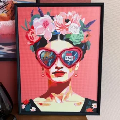 Neon LED Schilderij | Vrouw | 63x88x3,7cm | Chique-Living