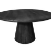 Ronde Eettafel 'Bora' | Zwart Hout | 150cm | Chique-Living