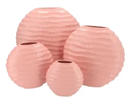 Roze Ovale Vaas ‘Lima’ – Aardewerk in 2 Maten | Chique-Living
