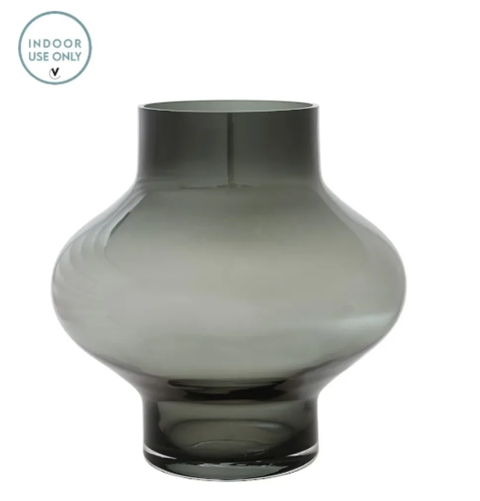 Ruvuma Vaas Smoke Grey – Vase The World | In 2 maten